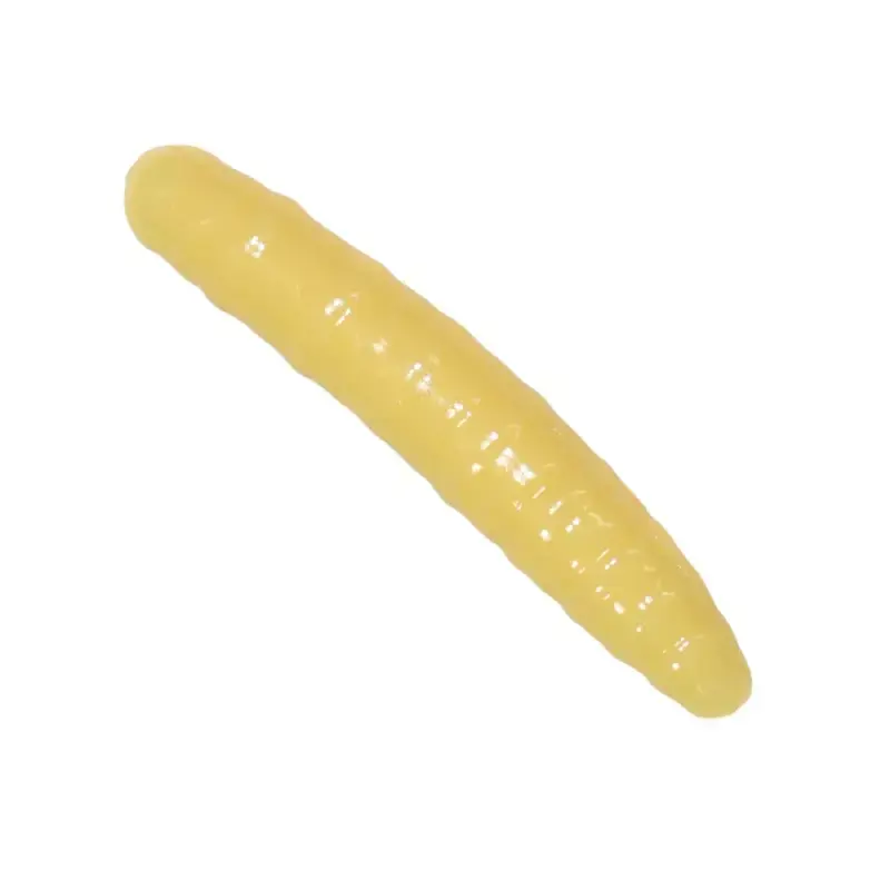 Cenový Hit Revol Baits nástraha Larva 50mm příchuť krevetka, barva světle žlutá 10ks