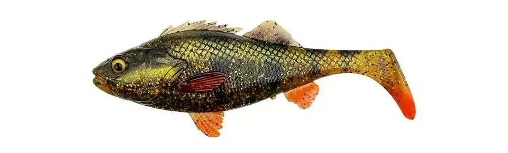 Savage Gear Gumová Nástraha 4D Perch Shad Bulk Motoroil 20cm 94g VÝPRODEJ Akční Cena