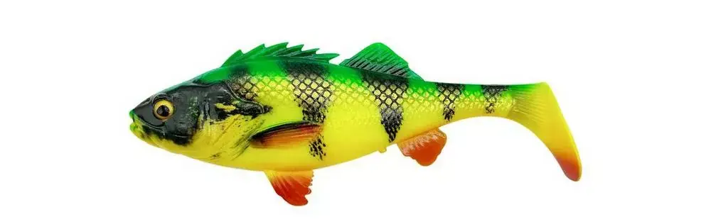 Poslední Šance Savage Gear Gumová Nástraha 4D Perch Shad Bulk FireTiger 20cm 94g VÝPRODEJ