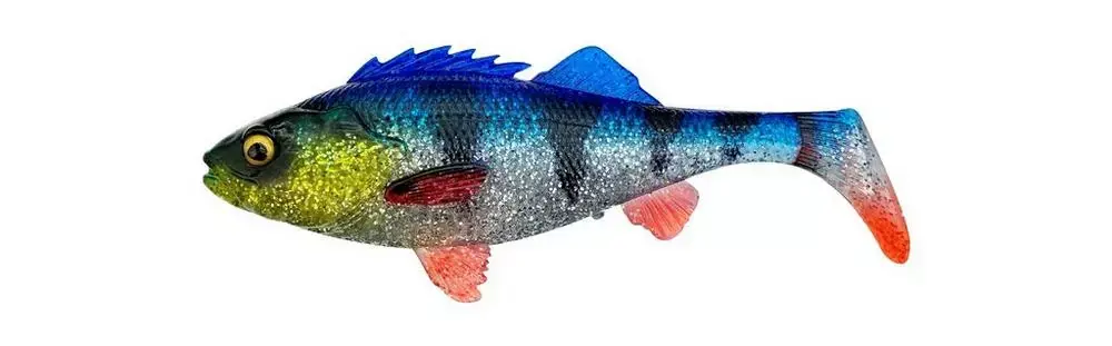 Savage Gear Gumová Nástraha 4D Perch Shad Bulk Blue Silver 20cm 94g VÝPRODEJ Akce