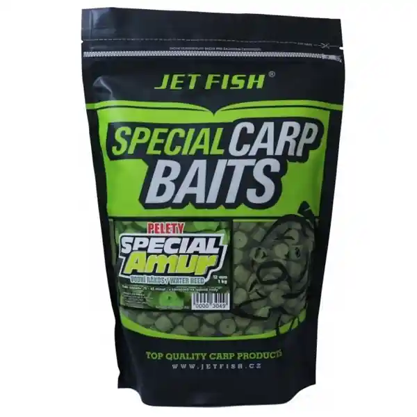 Ihned K Objednání JET FISH Special amur pelety 1kg Vodní rákos 12mm