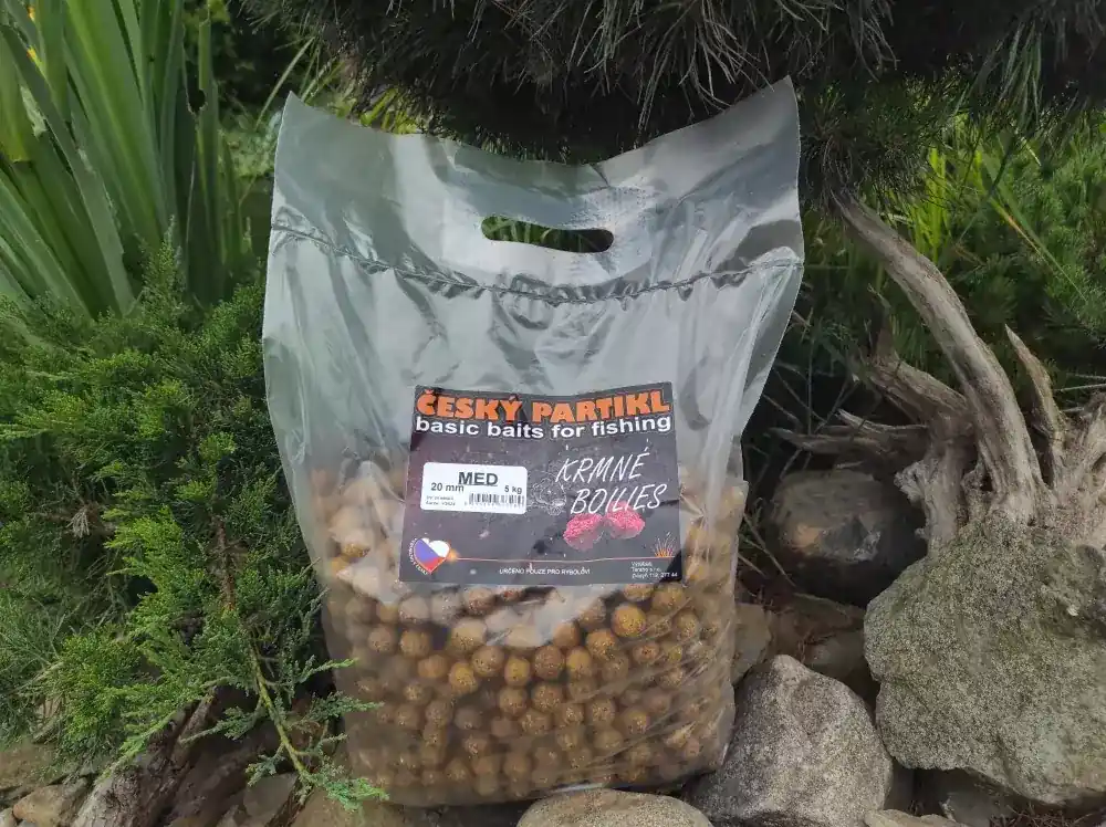 Oblíbený ČESKÝ PARTIKL Krmné boilies 5 kg - MED