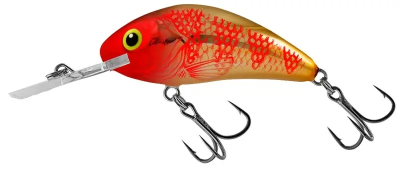 Salmo Wobler Rattlin Hornet Floating Golden Red Head 6,5cm Dokud Zásoby Vydrží