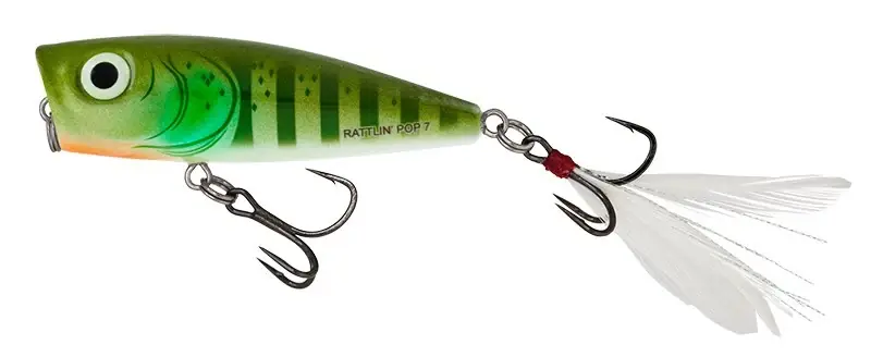 Značkový Salmo Wobler Rattlin Pop Floating Green Gill 7 cm