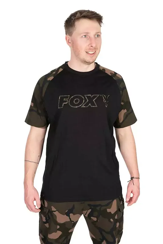 Fox Tričko Black Camo Outline T-Shirt Akce