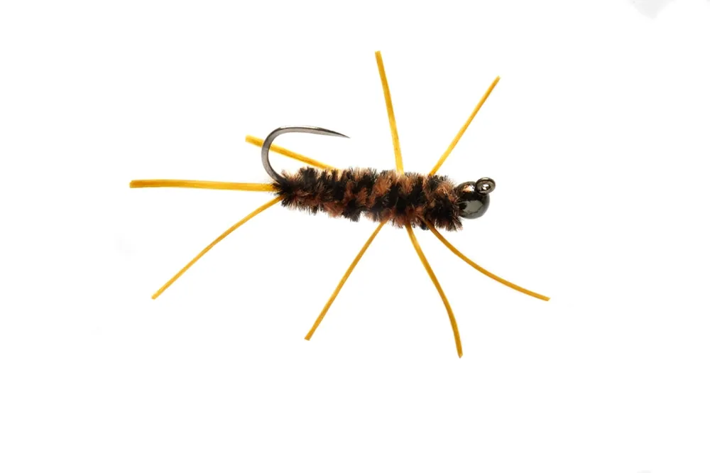 Fulling Mill JIGGY PAT‘S BLACK & TAN BARBLESS Sleva