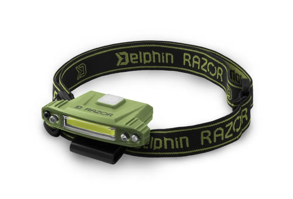 Čelová lampa Delphin RAZOR USB UC Rychlé Dodání