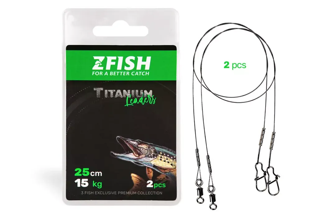Vysoce Kvalitní ZFISH Lanko Titanium Leader - 2ks