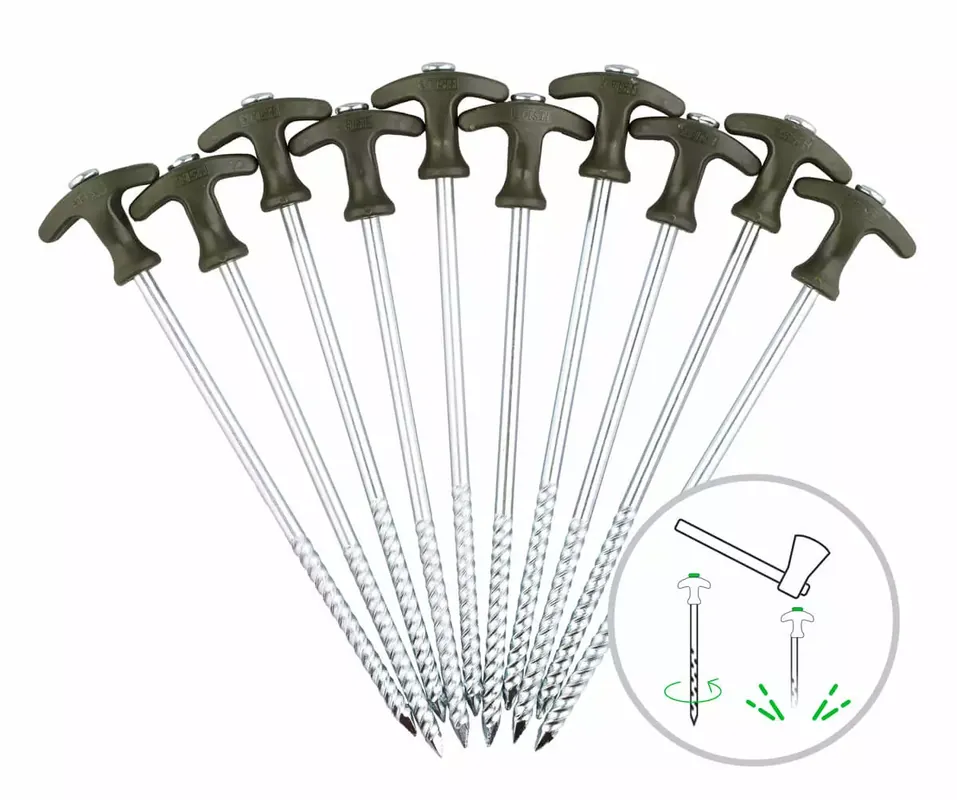 Nejlepší Volba ZFISH Kolíky Bivvy Peg Set 20cm/10ks
