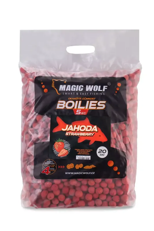 MAGIC WOLF BOILIES JAHODA 5KG Zlevněný