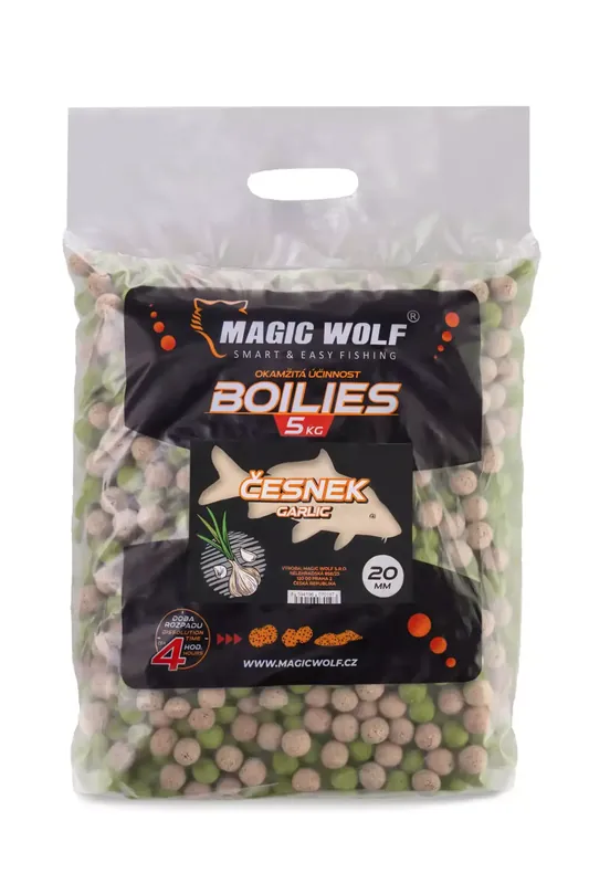MAGIC WOLF BOILIES ČESNEK 5KG Aktuální