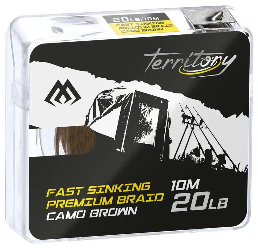 Tovární Cena Mikado Hooklink Fast sinking premium braid Camo brown 10m