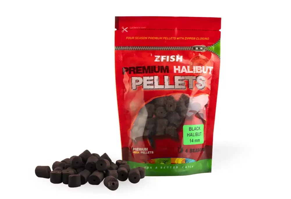 ZFISH Chytací Pelety Premium HALIBUT 14 mm/200 g Horká Nabídka