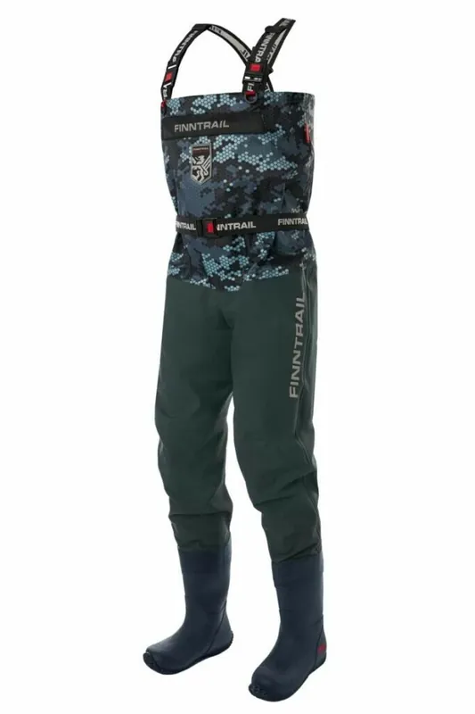 FINNTRAIL Brodící kalhoty WADERS ENDURO BF CAMOGREY Pouze Dnes