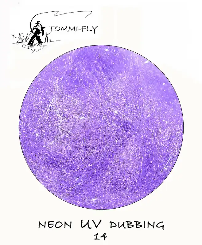TOMMI FLY NEON UV DUBBING - dark purple Jen Po Omezenou Doba