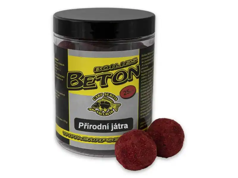 Víkendová Akce CSV Boilies Boss2 BETON Přírodní játra - 170 g/25 mm