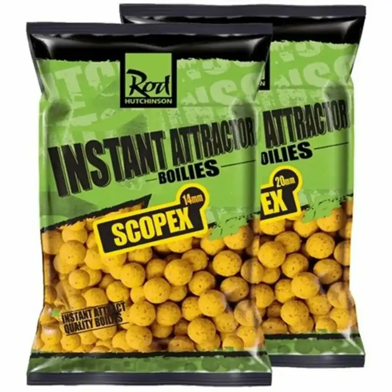 Časově Omezené Rod Hutchinson RH boilies Instant Attractor Scopex & Cream 20mm 1kg