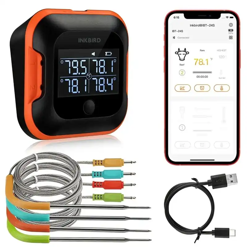 BBQ teploměr IBT-24S Bluetooth Inkbird Nová Kolekce