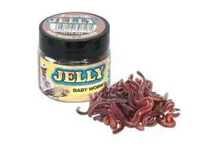 Značkový Benzar Mix Gumová nástraha Jelly Baits Baby Worm Hnědá