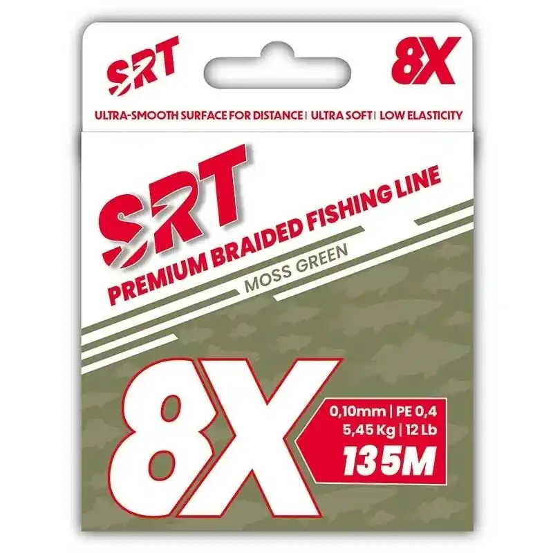 Jen Po Omezenou Doba Sert splétaná šnůra 8X SRT Moss Green 135M