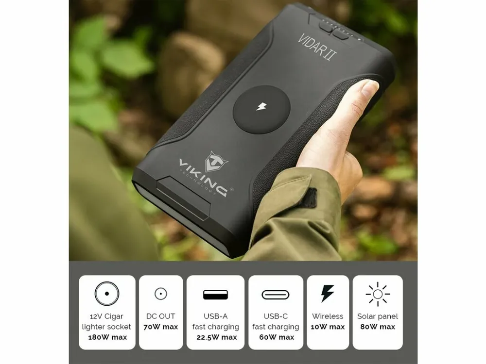 Koupit Online VIKING Outdoorová powerbanka VIDAR II 72000mAh/266.4Wh