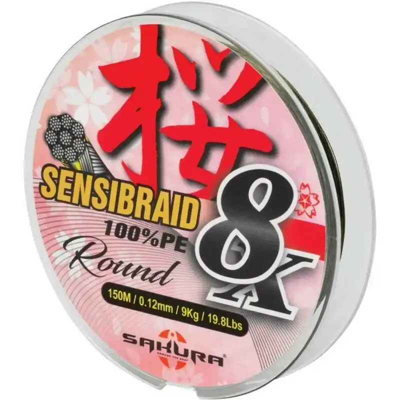 Sakura splétaná šnůra Sensibraid 8X 150m Zlevněný
