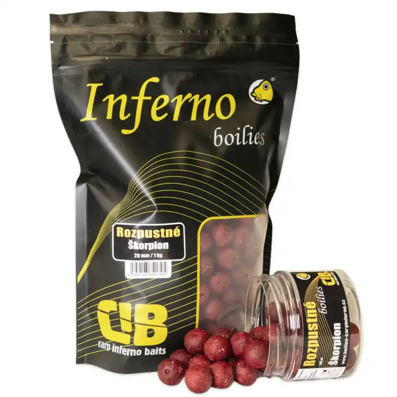 Carp Inferno Rozpustné Boilies Hot Line Škorpion Aktuální