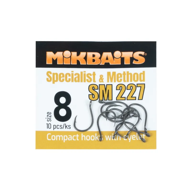 MIKBAITS SPECIALIST & METHOD háčky - SM 227 hook č.8 10ks Ověřený