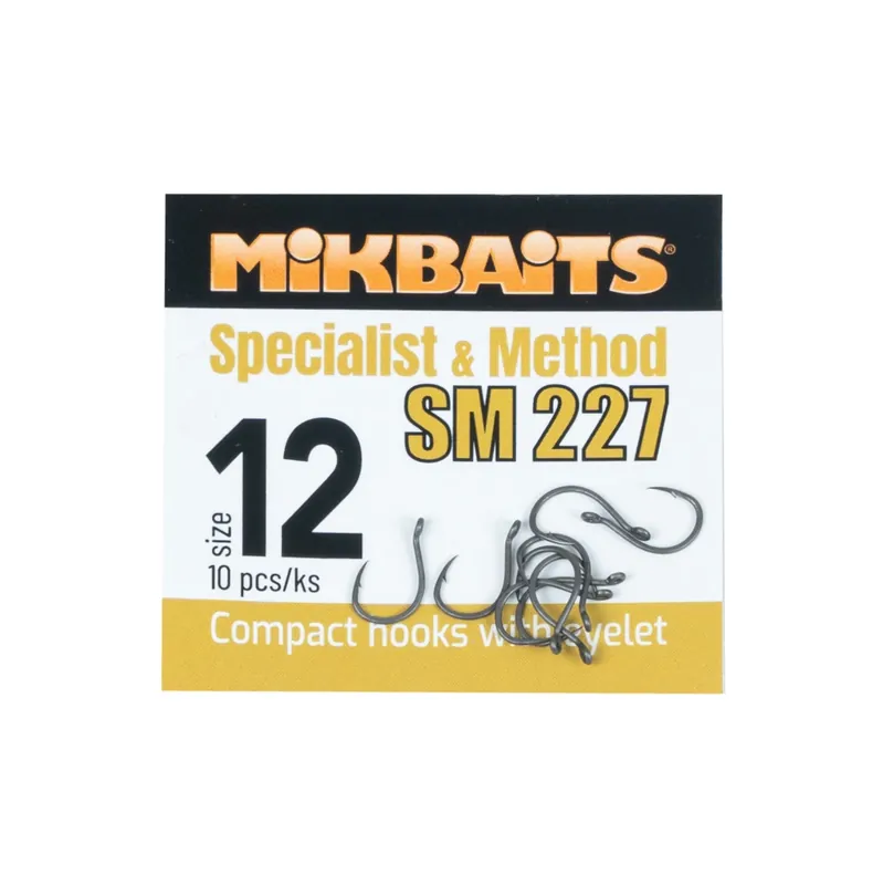 Akce MIKBAITS SPECIALIST & METHOD háčky - SM 227 hook č.12 10ks