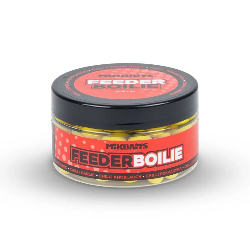 MIKBAITS Feeder boilie 100ml - Chilli Česnek 8 + 12 mm Vysoce Kvalitní