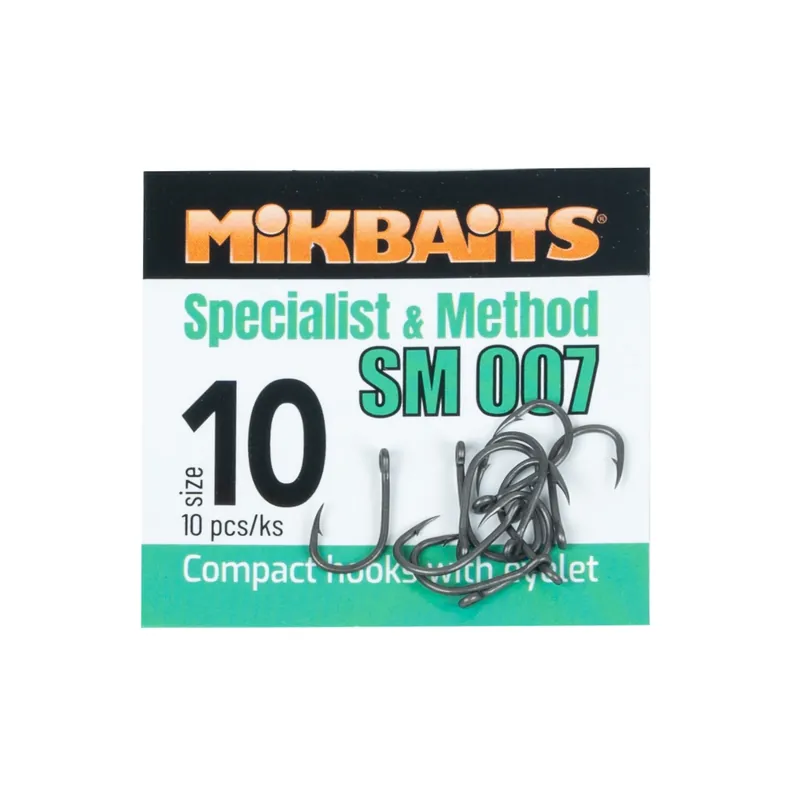 MIKBAITS SPECIALIST & METHOD háčky - SM 007 hook č.10 10ks Výprodej