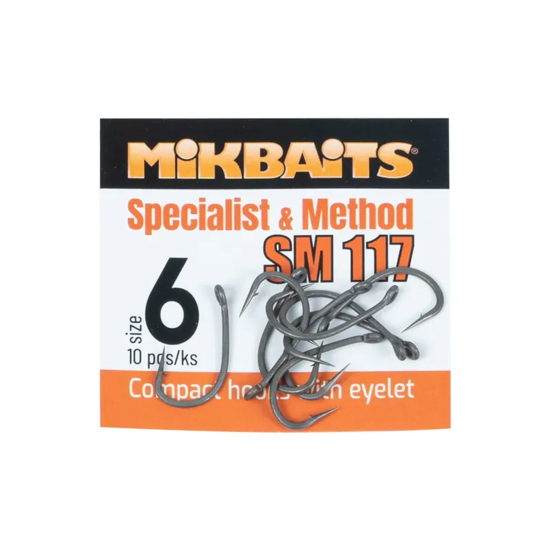 Ihned K Objednání MIKBAITS SPECIALIST & METHOD háčky - SM 117 hook č.6 10ks