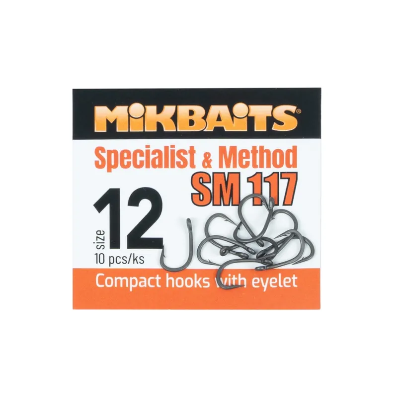MIKBAITS SPECIALIST & METHOD háčky - SM 117 hook č.12 10ks Odeslání Ihned