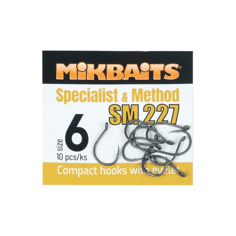 MIKBAITS SPECIALIST & METHOD háčky - SM 227 hook č.6 10ks Horká Nabídka