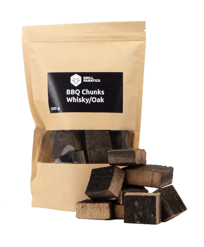 Must-Have Whisky/Dub dřevěné kousky BBQ 500g Grill Fanatics