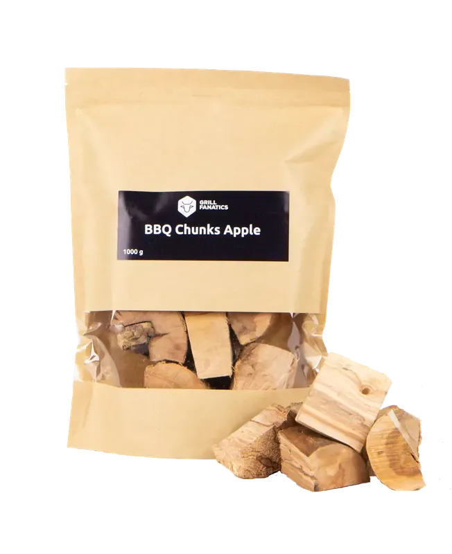 Hit Sezóny Jablko dřevěné kousky BBQ 1kg Grill Fanatics