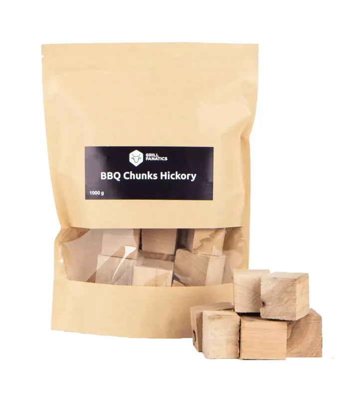 Hickory dřevěné kousky BBQ 1kg Grill Fanatics Rychlé Dodání