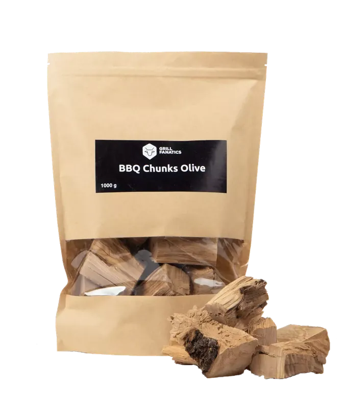 Expresní Doručení Oliva dřevěné kousky BBQ 1kg Grill Fanatics