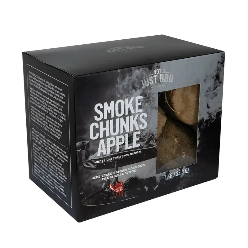 Jablko dřevěné kousky BBQ 1kg Not Just BBQ Rychlé Dodání