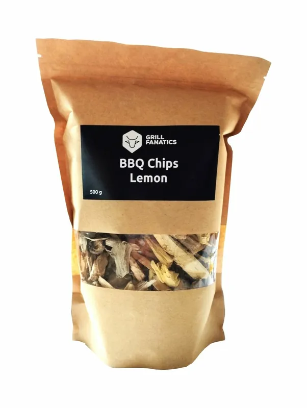 Nejprodávanější Lemon dřevěná štěpka BBQ 500g Grill Fanatics