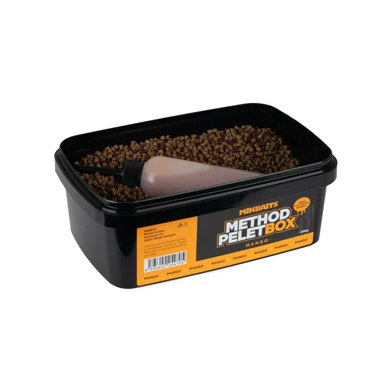 MIKBAITS Method pelet box 400g + 120ml Activator - Mango Koupit Online