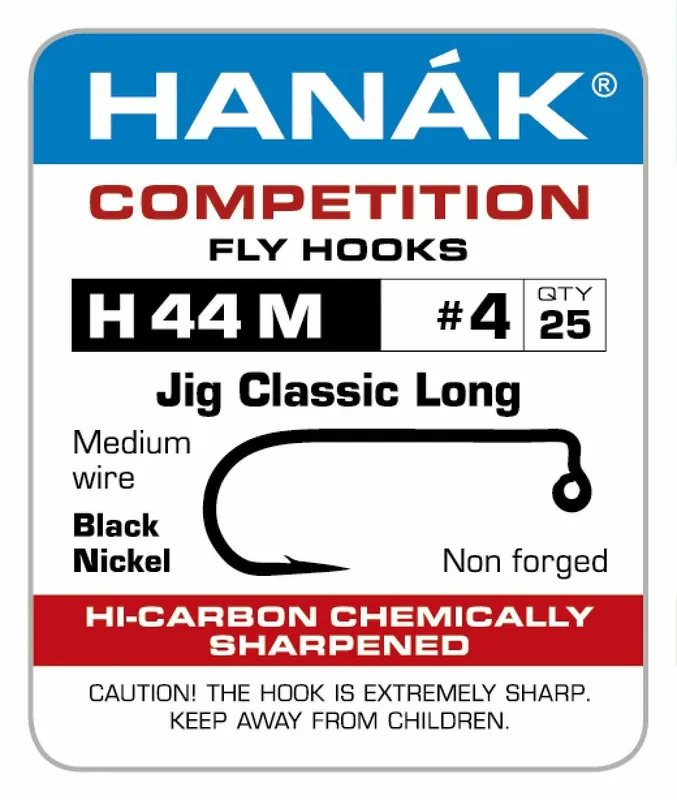 Ověřený HANÁK Competition muškařský háček H 44 M