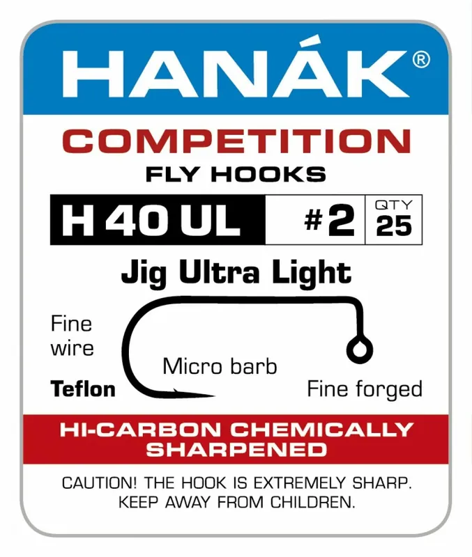 Akční Cena HANÁK Competition muškařský háček H 40 UL Jig Ultra Light