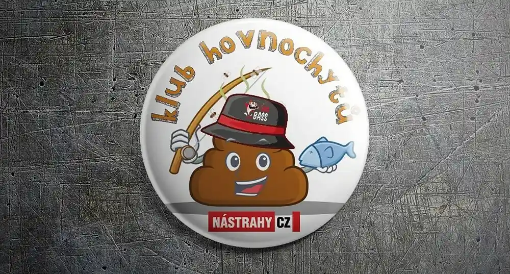 Placka Klub hovnochytů 37 mm Finální Výprodej