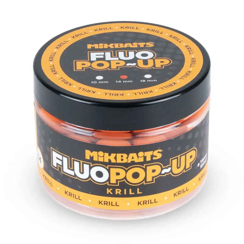 Jen Po Omezenou Doba MIKBAITS Plovoucí fluo boilie 150ml - Krill 14mm