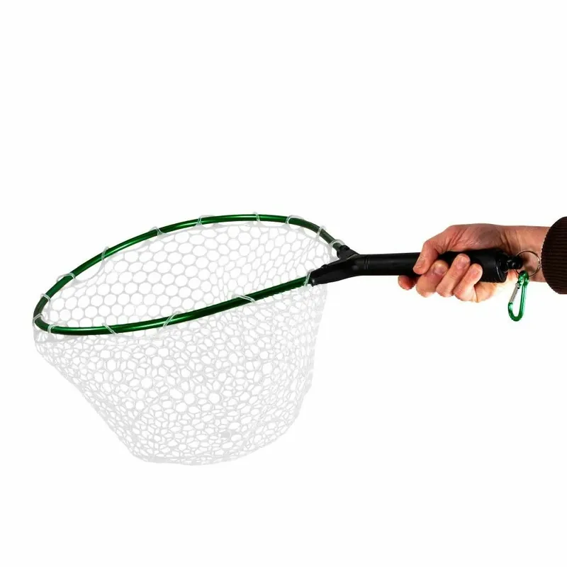 Finální Výprodej Snowbee Podběrák s gumovou síťkou a magnetem Rubber Mesh Hand Trout Net - Medium
