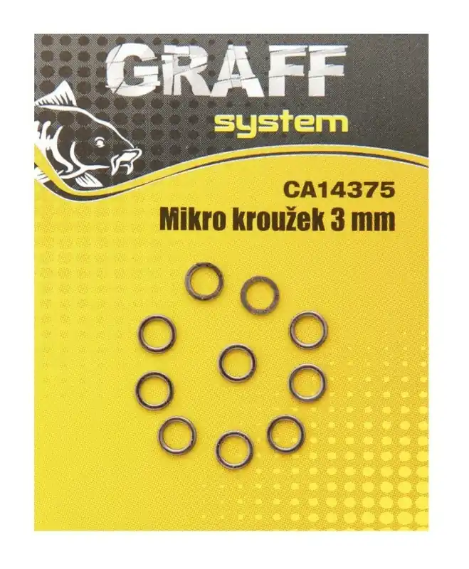 Omezená Nabídka Graff Mikro kroužek 3mm 10ks VÝPRODEJ