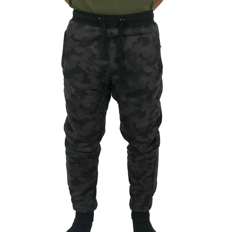 Dokud Zásoby Vydrží Mikbaits s.r.o. Mikbaits tepláky, kraťasy - Tepláky Black Camou Jogger Sherpa XL