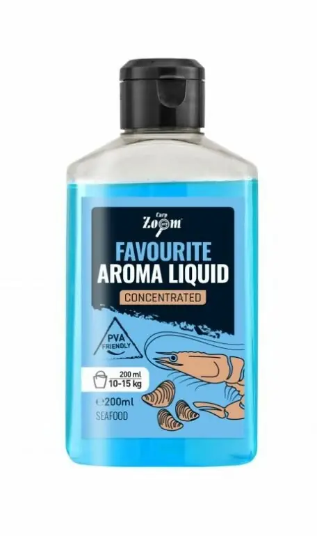 Carp Zoom Favourite Aroma Liquid Pellet Plus - 200 ml/mořské plody Cenově Výhodný