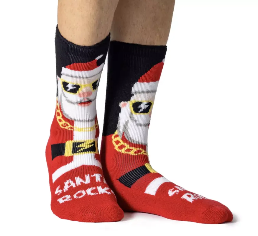Speciální Cena HEAT HOLDERS Ponožky PÁNSKÉ Vánoční Lite - SANTA VÝPRODEJ